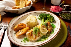 Grilled Chilean Seabass_ with herb butter or lemon caper sauce